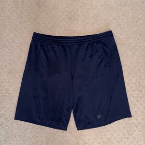 Men's Navy FILA Athletic Shorts Size L